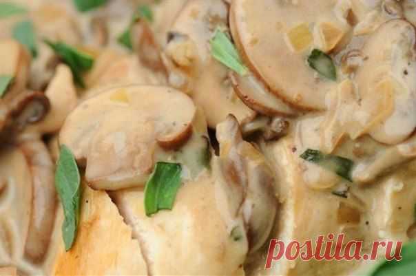 Салат с куриным филе, сыром и орехами.