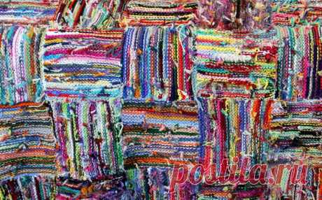 Покрывало из остатков пряжи: boho_area