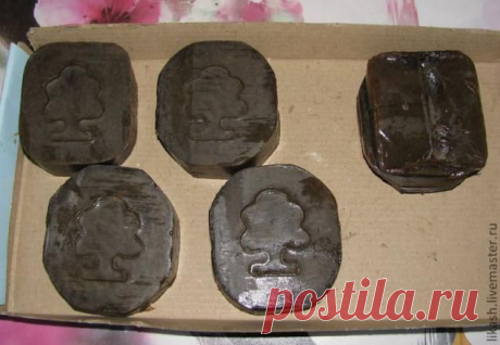 Дегтярное мыло с нуля 5% холодным способом - Ярмарка Мастеров - ручная работа, handmade