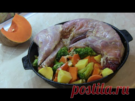 ТАКОЙ ВКУСНЯТИНЫ ВЫ ЕЩЕ НЕ ЕЛИ !!! КРОЛИК С ТЫКВОЙ !!!