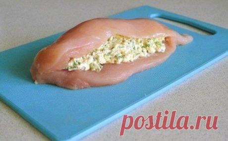 Куриное филе с творогом и зеленью! / Райская пища