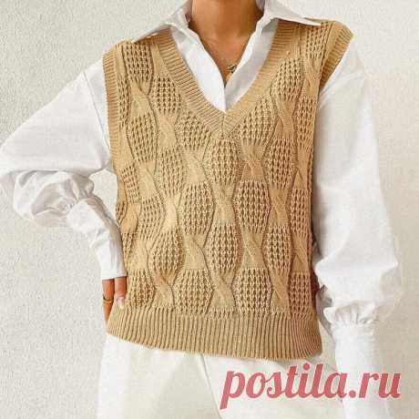 Безрукавка со жгутами из полупатентной резинки

По схеме при вязании участков полупатентной резинки в лицевых нечётных рядах изнаночные петли переснимаются со спицы на спицу непровязаными + накид, лицевые вяжутся лицевыми. В изнаночных (чётных) рядах все петли провязываются так, как лежат на спице.

#вязание #спицами #вязать_безрукавку #безрукавка_спицами #узор_спицами #жгуты #полупатентная_резинка