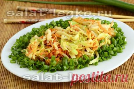 Салат с капустой и морковью с соевым соусом, рецепт с фото очень вкусный