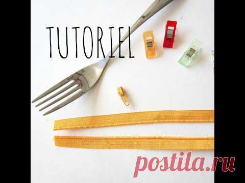 REMETTRE LE CURSEUR SUR UNE FERMETURE ECLAIR AVEC UNE FOURCHETTE - YouTube