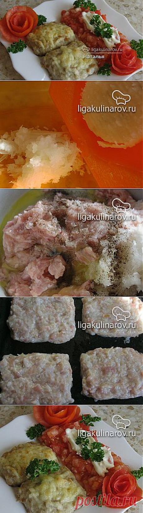 Куриные котлетки &quot;Квадратики&quot; – рецепт с фото от Лиги Кулинаров, пошаговый рецепт