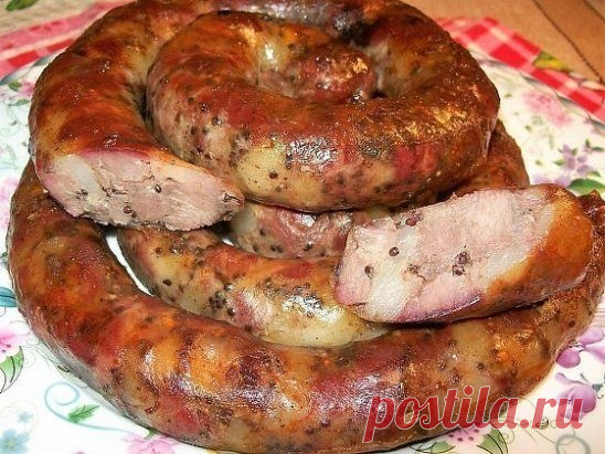 Колбаса куриная дoмашняя быcтрoгo пригoтoвлeния -
