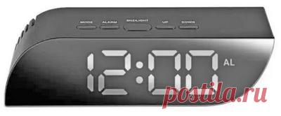 Инструкция настольных электронных часов LED Mirror Clock NA-018
