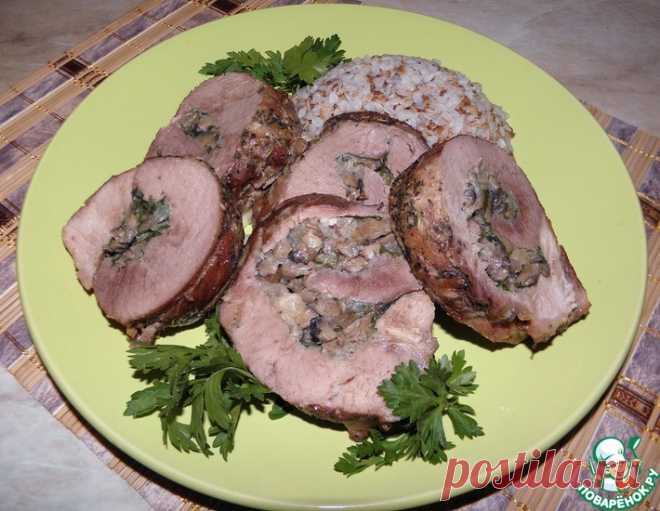 Мясной рулет с грибной начинкой – кулинарный рецепт