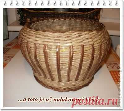 Плетение из газетных трубочек