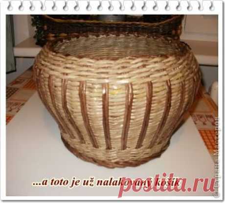 Плетение из газетных трубочек