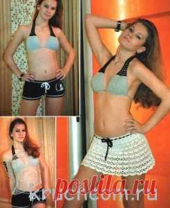 Комплект для фитнеса крючком. Оригинальное решение | Вязание крючком, бесплатная схема, фото Стильный комплект из юбки, шортиков, топа и лифа связан крючком. Также рекомендуем:Вязаное платье «Коралловое лето»Вязанное крючком пальто: схемы и подробные описания вязанияТуники в филейной технике: схемы, пошаговые инструкции вязкиЮбочный комплект «Магия»Вязаный костюм: топ и юбка