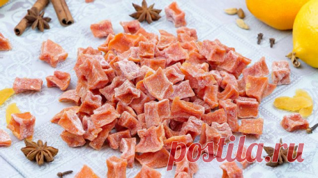 Вкусные цукаты из тыквы! Тыквенные цукаты в домашних условиях!