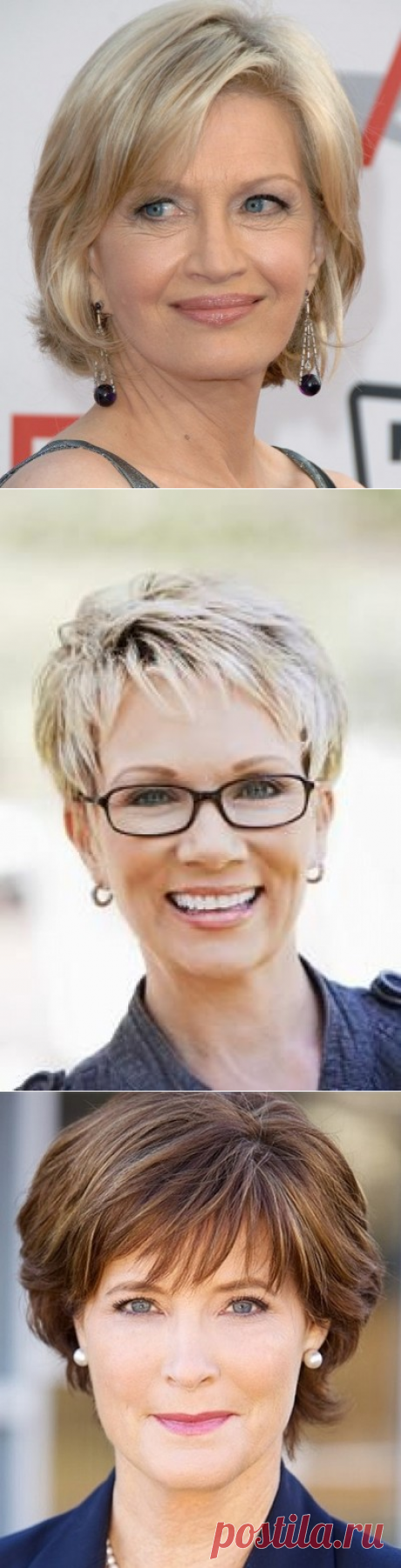Прически на короткие волосы для женщин за 40 лет фото варианты - 20 Июня 2014 - Прически, Стрижки 2015-2016 - Модные красивые прически и стрижки 2016 фото видео