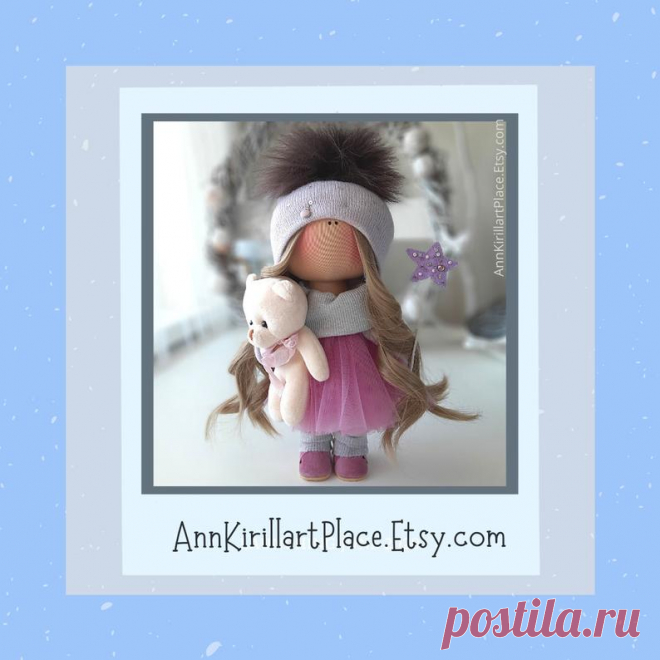 Soft Tilda Doll Nursery Interior Doll Winter Decor Doll | Etsy