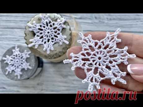 СНЕЖИНКА ❄️ крючком