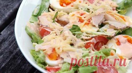 Легкий и до безумия вкусный салатик «Свежесть»