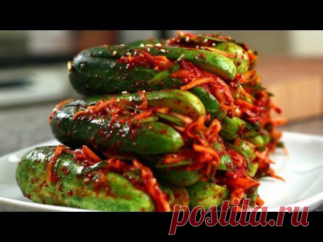 Cucumber kimchi (Oi-sobagi: 오이소박이)