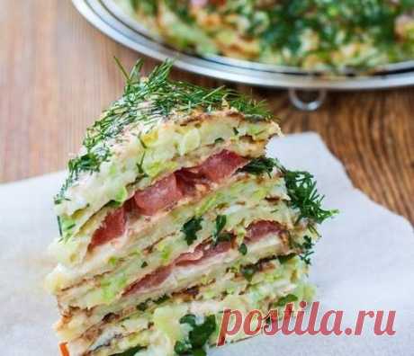 Торт из кабачков - кулинарный рецепт с фото / Простые рецепты