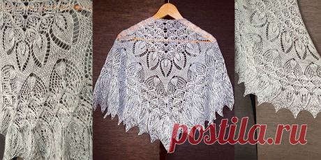 Шарфы и шали, вязаные спицами и крючком, схемы и описания - Вяжи.ру - модели 2