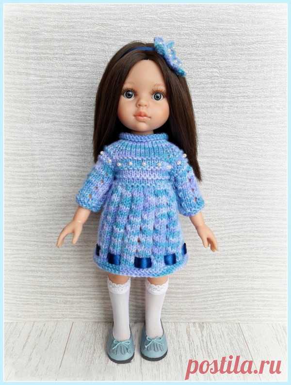 Elegant Hand-Knit Dress and Crocheted Headband A Delicate Pattern