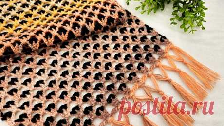 Muhteşem / çok kolay çok zarif tığ işi etol şal modeli yapılışı #papatyanınörgüdünyası #crochetshawl #şalmodelleri