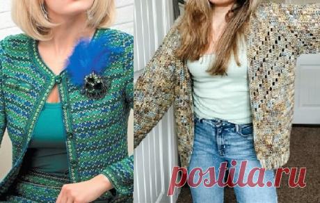 Жакеты крючком со схемами | Красивое и интересное вязание | Яндекс Дзен