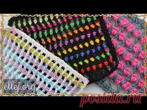 | Пестрый узор крючком. Короткий МК - Вязание - Страна Мам