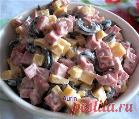 Салат с ветчиной и маслинами / Здоровый аппетит