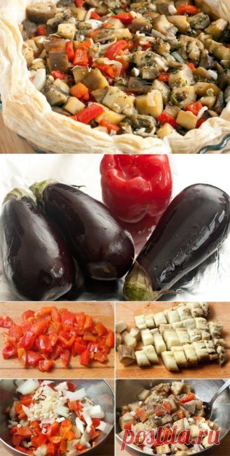 Как приготовить быстрый тарт с баклажанами - рецепт, ингридиенты и фотографии