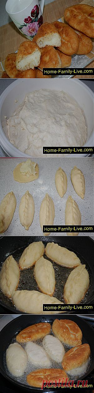 Кулинарные рецепты Пирожки с картошкой - пошаговый фоторецепт