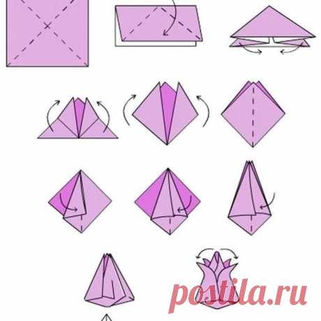 Как сделать тюльпан из бумаги: пошаговая инструкция