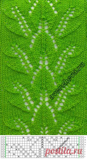 Узор - ажурная полоска из листьев