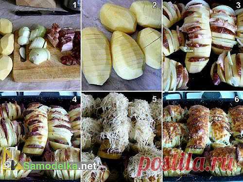 Слоеный картофель запеченный в фольге / Рецепты - готовим сами / Самоделка.net - Сделай сам своими руками | Самоделки. Полезные советы и рекомендации домашнему умельцу