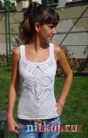 Топ, ажурная кофточка » Страница 11 » Ниткой - вязаные вещи для вашего дома, вязание крючком, вязание спицами, схемы вязания