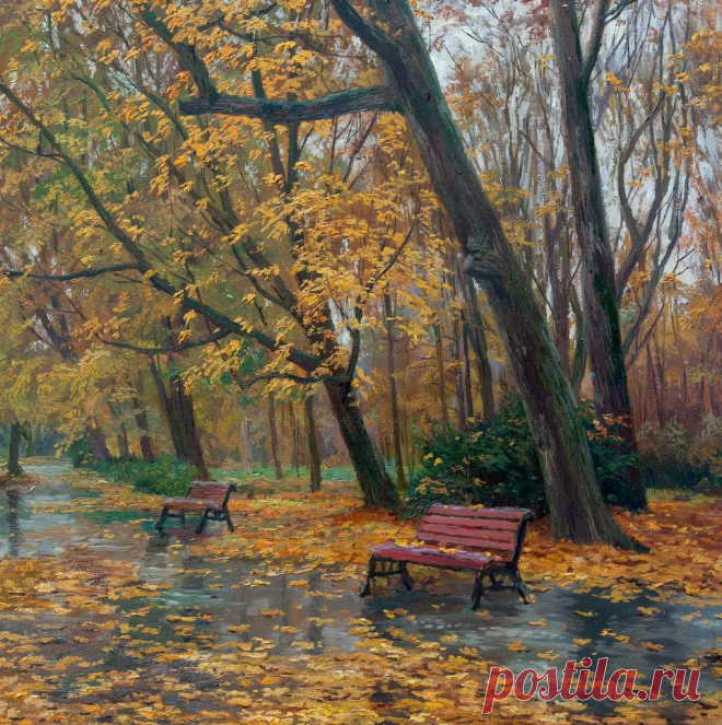 Станислав Брусилов. «Аллея в парке» (2010)