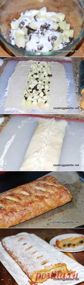Яблочный струдель с изюмом - Cooking Palette » Cooking Palette