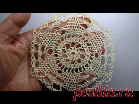 Красивый мотив крючком из журнала Дуплет