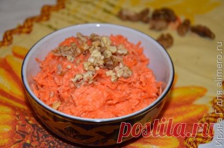 Салат из моркови с йогуртом и медом