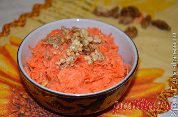 Салат из моркови с йогуртом и медом