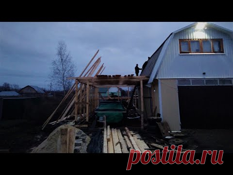 Построил ГАРАЖ МЕЧТЫ с нуля  своими руками ! обзор гаража