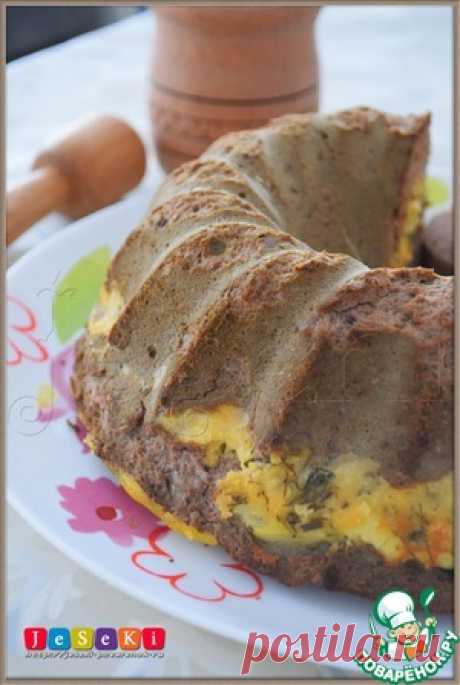 Печеночно-сырный кекс - кулинарный рецепт