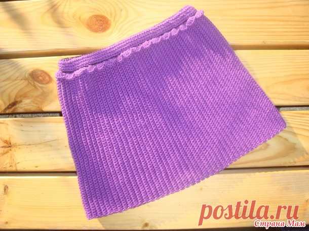 Юбка на девочку с эффектом плиссе. Крючок. Ализе белла - Вязание для детей - Страна Мам