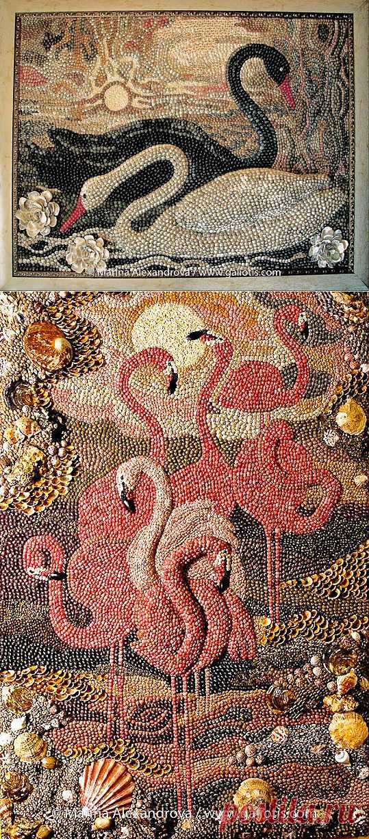 Экзотические Seashell искусство из московского художника Марины Александровой | Современная Seashell Искусство Аллы Баксанской