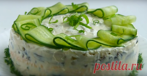Салат на новый год 2018 «Мадемуазель» — вкусно и просто Салат на новый год 2018 «Мадемуазель» — вкусно и просто