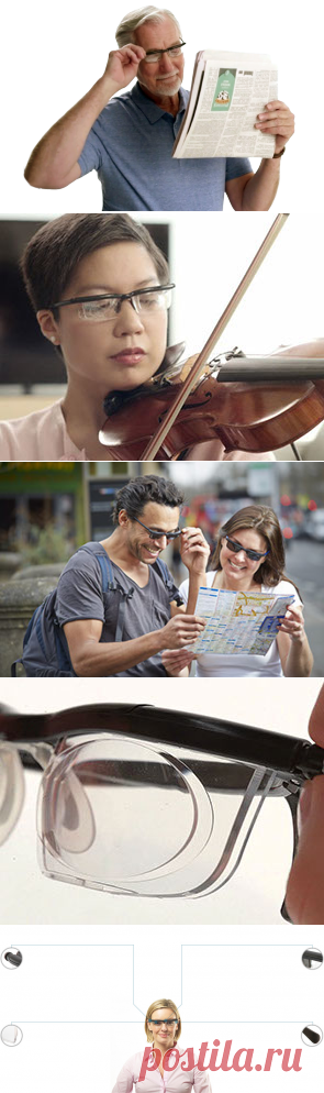 ОЧКИ ADLENS - Универсальные очки с настраиваемыми диоптриями. Английское качество для Ваших глаз