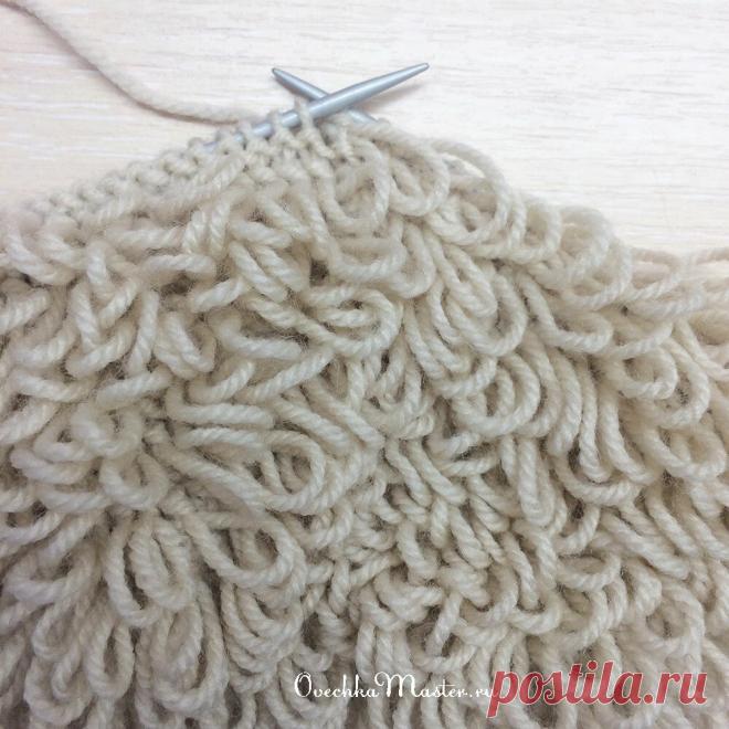 Вязанный спицами мех. Как я его делаю | Рукоделие от OvechkaMaster.ru | Яндекс Дзен