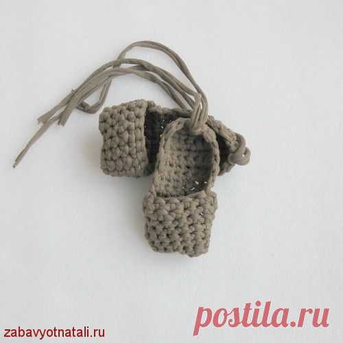 Лапоть из необычного материала | Забавы от Натальи