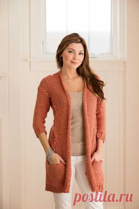 Вязание кардигана Coralline, Interweave knits лето 2014.