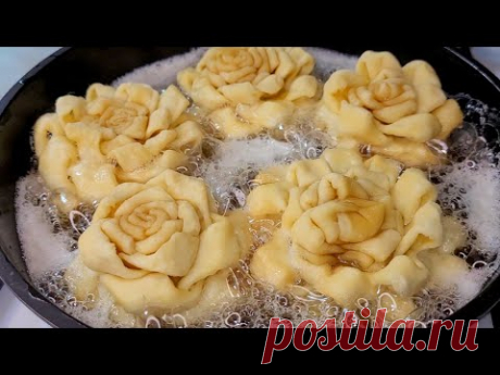 ХВОРОСТ "РОЗОЧКА" РАСТУЩИЕ В МАСЛЕ❗ СУПЕР ХРУСТЯЩИЙ ХВОРОСТ ПРАЗДНИЧНЫЙ❗