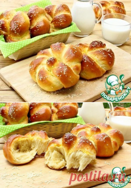 Сдобные булочки с кунжутом - кулинарный рецепт